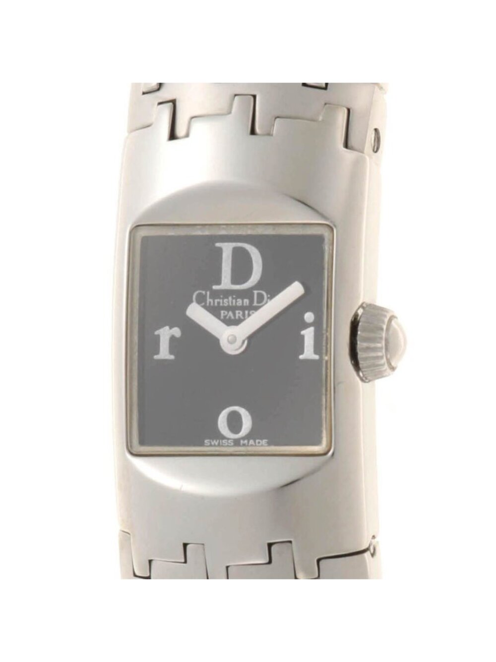 Dior Ific Watch SS Stainless Steel Black Dial
